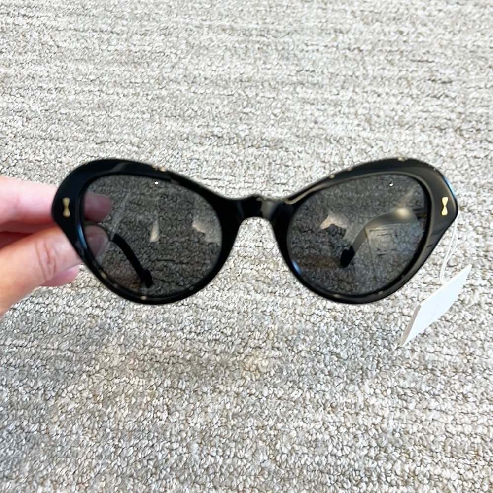 NWT/NIB Zimmermann Black Flutter Cateye Sunglasses - Picture 7 of 9
